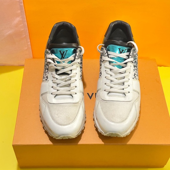 Louis Vuitton Runaway White and Teal Sneakers - Picture 14 of 15